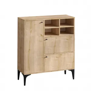 Hanah Home Komoda Freya 100 cm hnedá