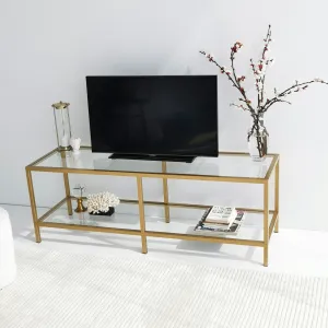 Hanah Home TV stolík Basic zlatý