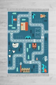Conceptum Hypnose Detský koberec City III 120x180 cm modrý