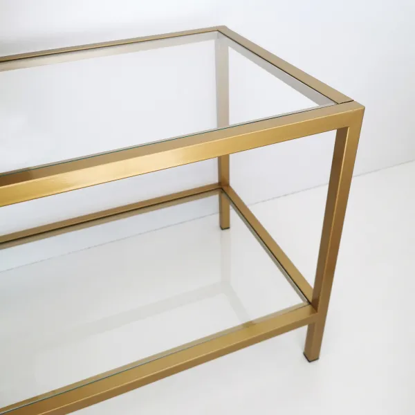 Hanah Home TV stolík Basic zlatý