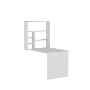 Kalune Design Skladací písací stôl SEDIR biely