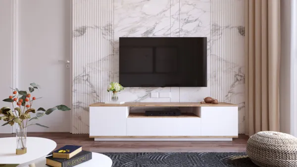 Hanah Home TV stolek FREE 7 180 cm borovice/bílý