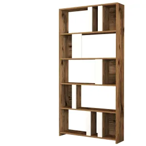Hanah Home Knižnica Lime orech/biela