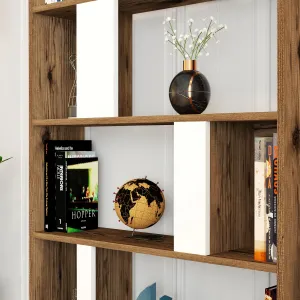 Hanah Home Knižnica Lime orech/biela