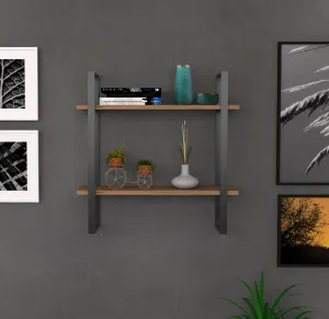 Kalune Design Nástenná polica BUBA zafír/čierna