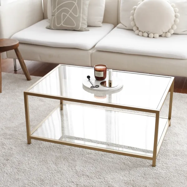 Hanah Home Konferenčný stolík Astro zlatý