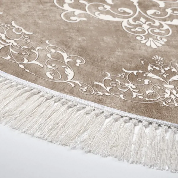 Conceptum Hypnose Okrúhly koberec Tapis 100 cm béžový