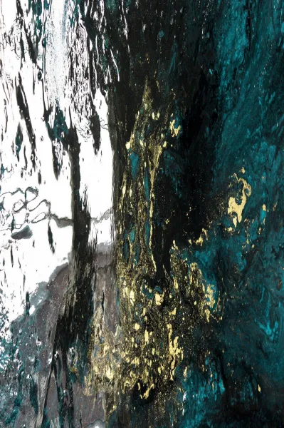 Conceptum Hypnose Koberec Dark Marble 80x200 cm modrý