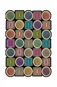 Conceptum Hypnose Koberec Tic Tac Toe 60x100 cm viacfarebný