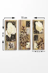 Wallity Súprava obrazov PLANT AND FLOWER 70 x 50 cm 3 kusy