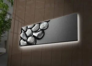 Hanah Home Obraz s led osvetlením Stone 90x30 cm