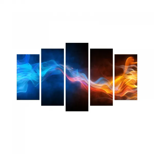 Hanah Home Viacdielny obraz Fire 110x60 cm
