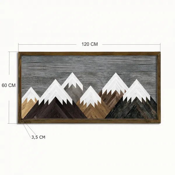 Hanah Home Obraz Hory 120x60 cm