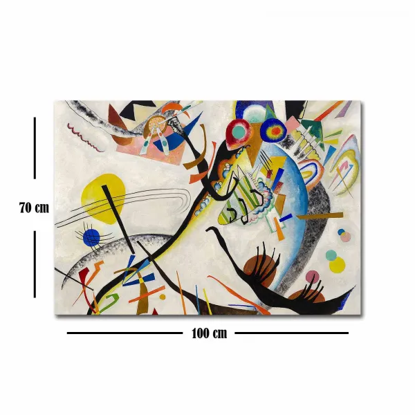 Hanah Home Obraz BLUE SEGMENT značky W. KADINSKY 70x100 cm