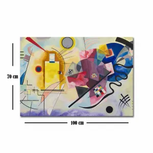 Hanah Home Obraz YELOW-RED-BLUE od W. KADINSKY 70x100 cm