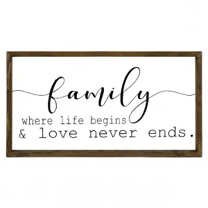 Hanah Home Obraz Family 25x50 cm