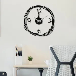 Wallity Nástenné hodiny Gergo 48 cm čierne