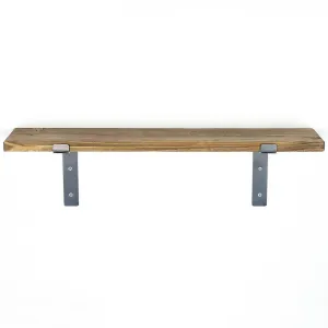 Kalune Design Nástěnná police LAM 60 cm ořech