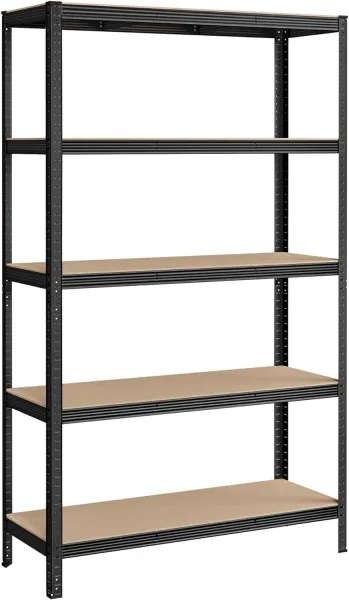 SONGMICS Policový regál Collin 200 cm čierny