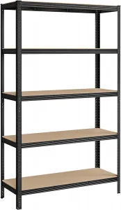 SONGMICS Policový regál Collin 200 cm čierny