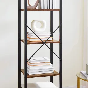 SONGMICS Knižnica Vasagle Porat 187,5 cm hnedá