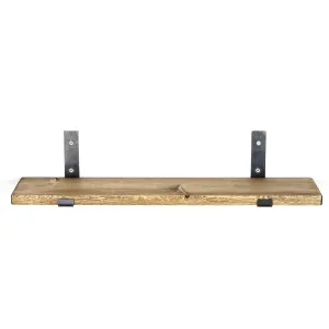 Kalune Design Nástěnná police LAM II 60 cm ořech
