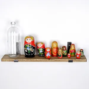 Kalune Design Nástěnná police LAM II 60 cm ořech