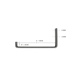 Kalune Design Nástěnná police LAM II 60 cm ořech