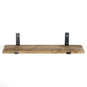 Kalune Design Nástěnná police LAM III 60 cm ořech