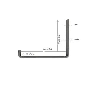 Kalune Design Nástenná polica LAM II 40 cm orech