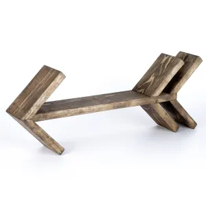 Kalune Design Nástěnná polička Kalune šíp hnědá