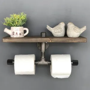 Kalune Design Držiak toaletného papiera BoruRaf XXX čierny/hnedý