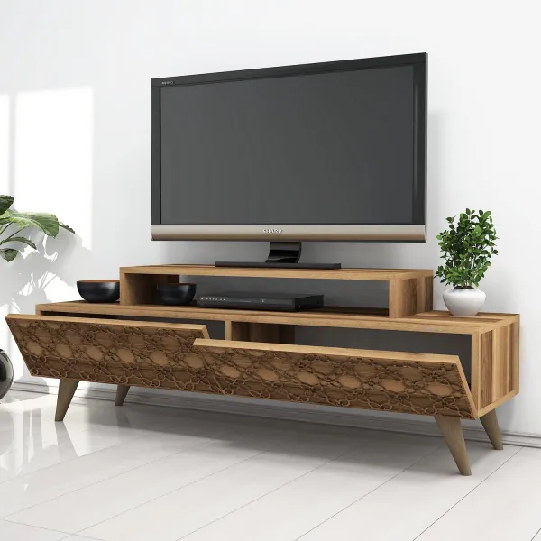Kalune Design TV stolek CITY 140 cm ořech
