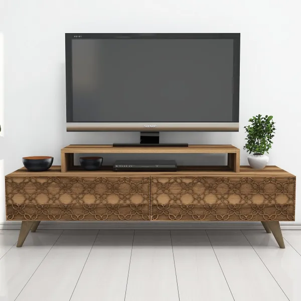 Kalune Design TV stolek CITY 140 cm ořech