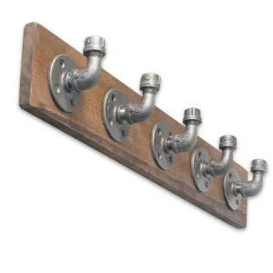 Kalune Design Nástenný vešiak Boruraf 50 cm orech/čierny
