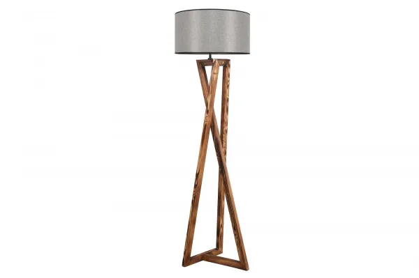 ASIR Stojacia lampa MACKA hnedá sivá
