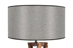 ASIR Stojacia lampa MACKA hnedá sivá