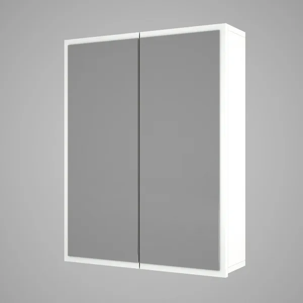 Kalune Design Závěsná koupelnová skříňka se zrcadlem Kayla bílá