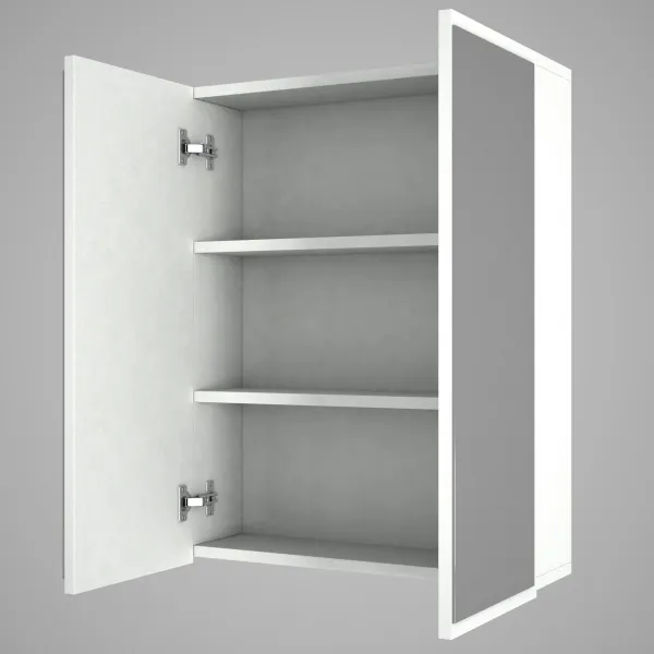 Kalune Design Závěsná koupelnová skříňka se zrcadlem Kayla bílá