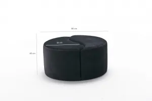 Hanah Home Taburet ALIS černý