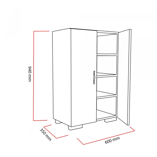 Kalune Design Botník MADA bílý