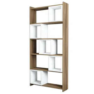 ASIR Knižnica BOX biely orech