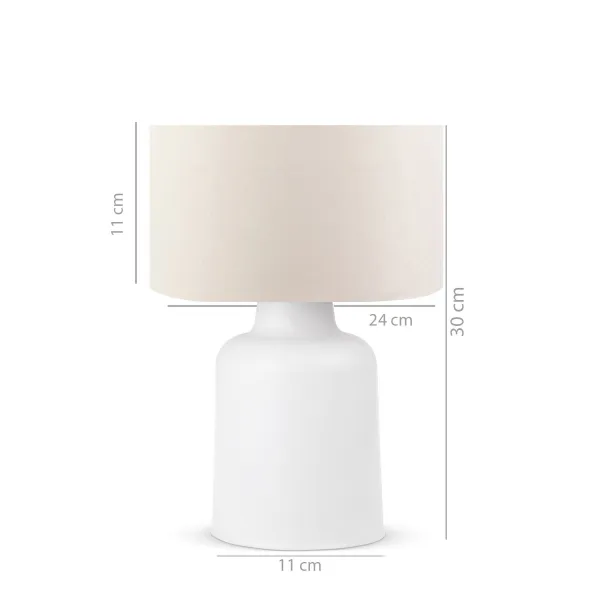 Opviq Stolová lampa Hokys krémová