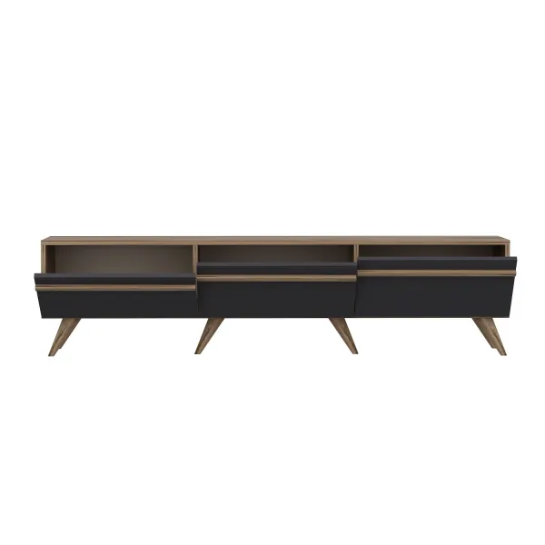 Kalune Design TV stolek AMSTERDAM 180 cm antracitový