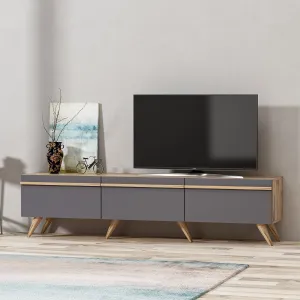 Kalune Design TV stolek AMSTERDAM 180 cm antracitový