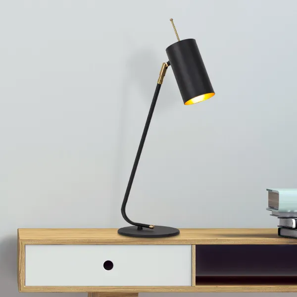 Opviq Stolná lampa Sivani čierna