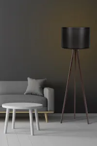 Opviq Stojacia lampa Floor 145 cm čierna