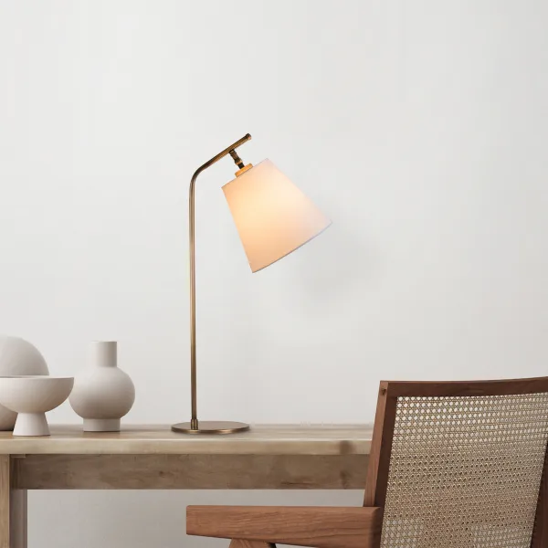 Opviq Stolová lampa Salihini biela