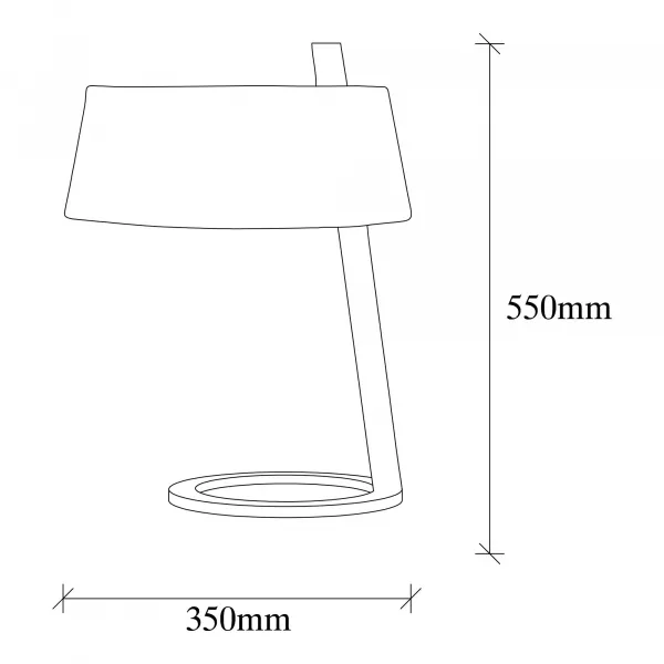 ASIR Stolná lampa SALIHINI - MR-624 biela čierna