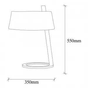 ASIR Stolná lampa SALIHINI - MR-624 biela čierna